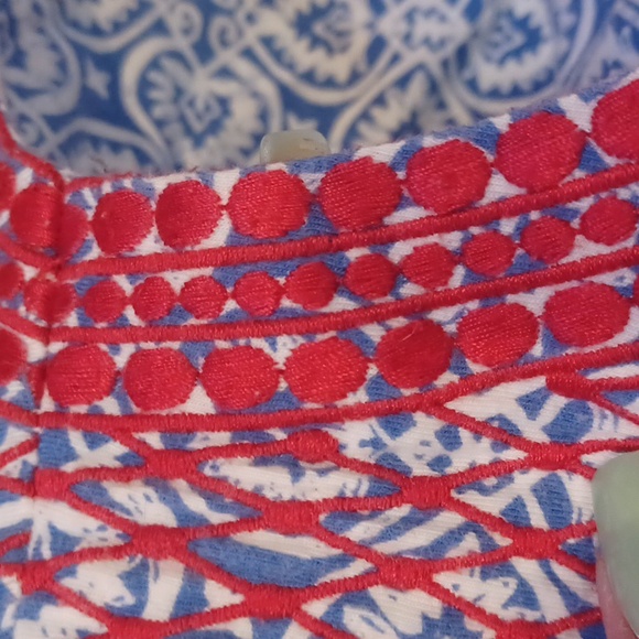 Vineyard Vines Blue/White Design Dress - Picture 5 of 8